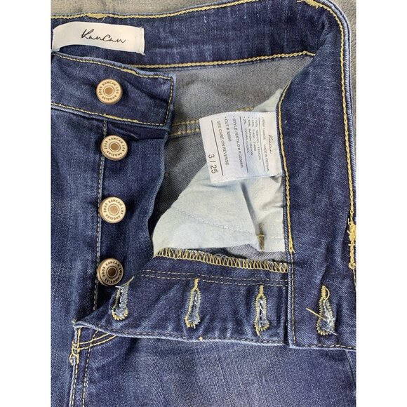KanCan Skinny Blue Jeans Women's Size 3/25 Button Fly High Rise Measures 26x25 - Picture 3 of 11
